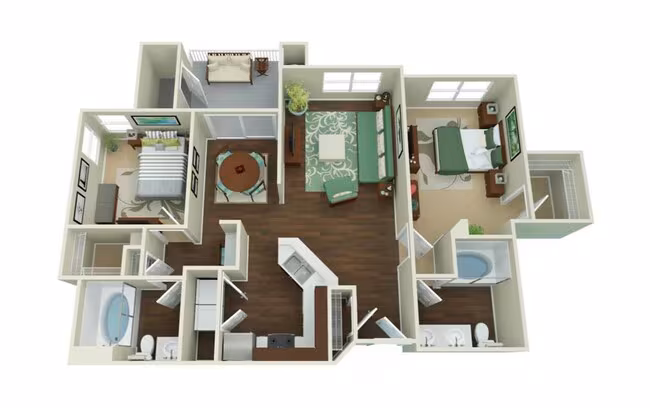 Residence 7 5104 floor plan